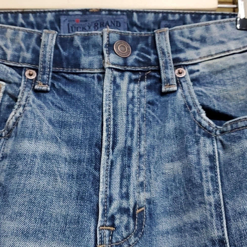 RARE LUCKY BRAND LUCKY PINS JEANS WOMENS SIZE 00 BUTTONS DOWN FRONT HIGH WAIST - Picture 3 of 7